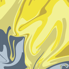Fluid art. Modern artwork background. Mixture of acrylic paints. Abstract liquid painting marble texture, colorful gradient waves. Vector design for banner, flyer, business card, cover, invitation.