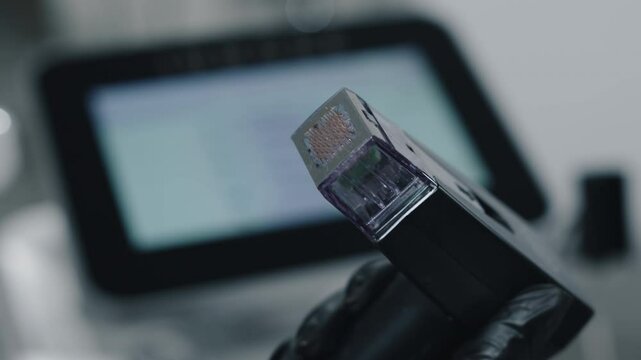 microneedle RF device for cosmetic treatments