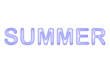 SUMMER - SUMMER Logotype in blue
