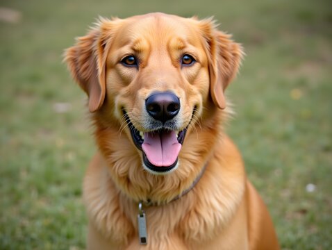 Golden Dog Grin