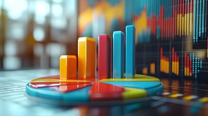 Colorful 3D Graphs and Charts for Data Analysis and Presentation