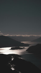 Sunset on the Marlborough sounds