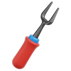 Fork 3D Illustration