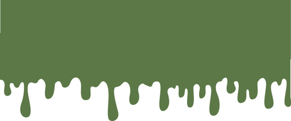 Melted green cream illustration