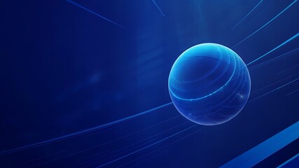 Stunning Blue Abstract Sphere Background: Perfect for Tech & Business