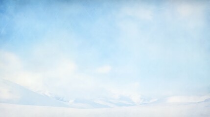 Fototapeta premium Ethereal snowy landscape under a hazy sky