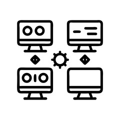 Design & Drawing Tools icon set  computer programs, process production, perception, explore ideas and designers.