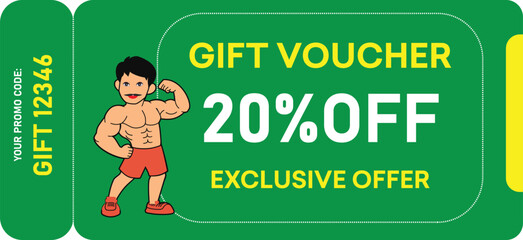 Gift Voucher: 20% Off Gym Membership