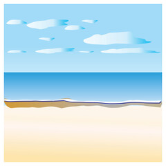 Make a Professional View Beach Vector Art