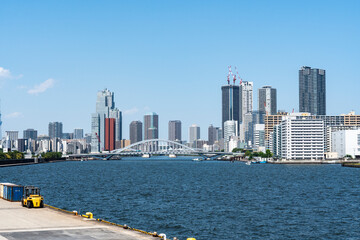 東京竹芝桟橋の風景