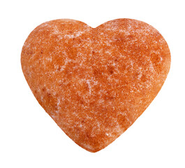 Heart-shaped gingerbread / Transparent background