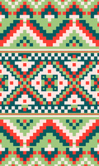 Geometric Pixel Seamless Design with a Fusion of Modern Minimalist Aesthetic and Retro Digital Charm Perfect for Fabric Print Design and Surface Patterns