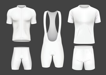 White Sport Uniform Realistic Original Set