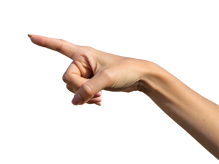 Hand Pointing to the Left Isolated on transparent background, Isolated Png, Isolated on transparent background, Isolated Png file, Cut-out, No Background, Isolated object