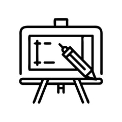 Design & Drawing Tools icon set  computer programs, process production, perception, explore ideas and designers.