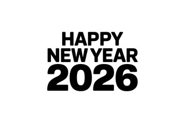 Happy new year celebration greeting card for 2026