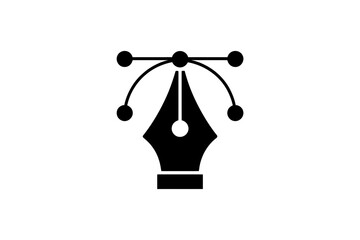 Vector graphic design pen tool for illustration art
