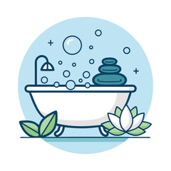 Elegant Spa Logo Icon – Minimalist Wellness Symbol for Beauty, Salon, and Spa Branding