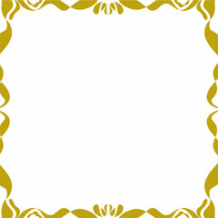 Elegant Decorative Floral Border Frame Design