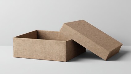 3D wool throw blanket box mockup, minimal in design, showing the texture and softness of the wool.