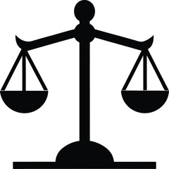 Scales of Justice Balance, Equality, and Law Icon