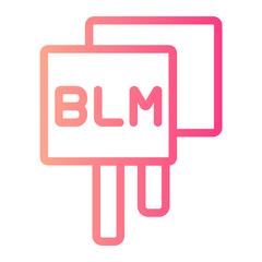 blm gradient icon