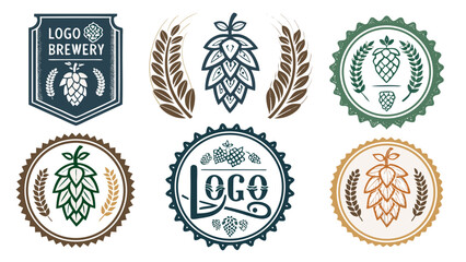Gothic Style Vector Art for Sustainable Brewery Badge Design  