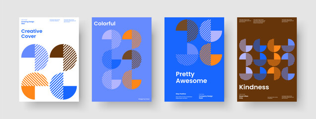 Geometric Flyer Layout. Creative Brochure Design. Isolated Business Presentation Template. Background. Poster. Report. Banner. Book Cover. Leaflet. Handbill. Notebook. Advertising. Pamphlet