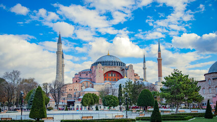Naklejka premium The Great Mosque of Hagia Sophia in Istanbul