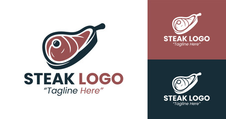Custom Steak Logo Designs for Restaurants and Food Branding