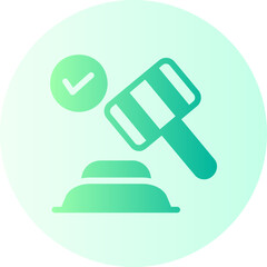 gavel gradient icon