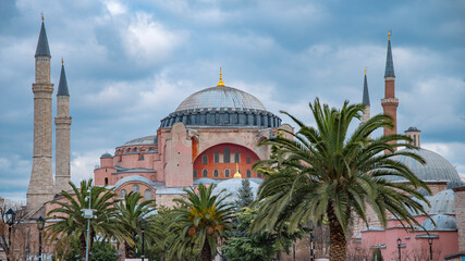 Naklejka premium The Great Mosque of Hagia Sophia in Istanbul