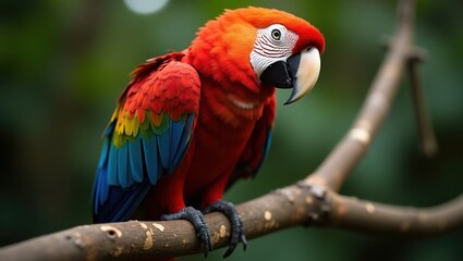 Obraz premium red and yellow macaw