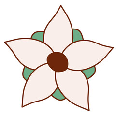 Retro Flower Daisy Groovy 70s