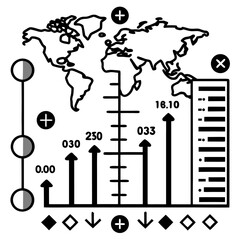 Map Scale Bar Styles - Essential Symbol Set