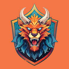  Logo for a sports team with a magical creature