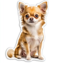 Obraz premium A dog sticker chihuahua animal small.
