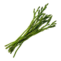 Vibrant Green Asparagus Spears Fresh Produce Photography isolated on transparent background