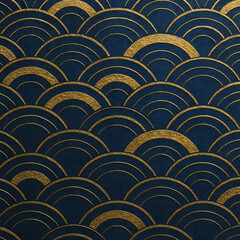 Japanese seigaiha wave pattern