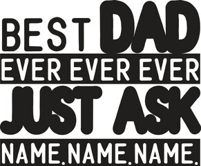 Dad SVG, Dad Gift Split Monogram SVG