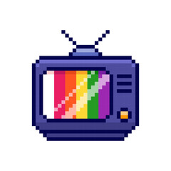 Pixel art Retro Television game asset design
