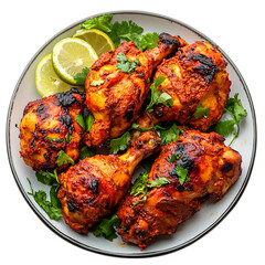 indian tandoori chicken on plate