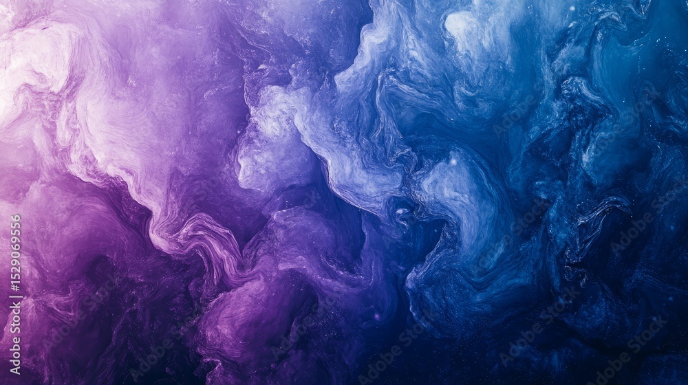 Poster abstract blue and purple gradient background with soft random texture and central copy space, ideal 