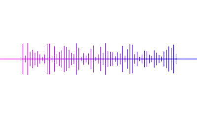 音声、サウンド波形のベクターイラスト