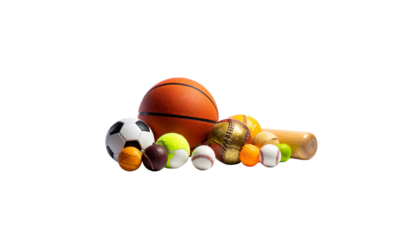 Sports equipment: Basketball isolated on white background