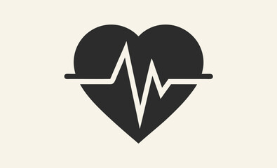 heartbeat line vector, heart bit line   vector silhouettes Heart Rate Monitor Waveforms with Red and Black Hearts, Heart Rate Monitor with Different Heart Icons