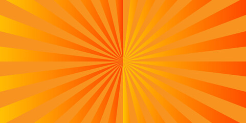 Obraz premium Abstract Sunburst beam light vintage shine and graphic summer explosion pattern. orange bright sunrise isolated glow striped texture background. 