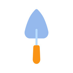Trowel construction tool icon illustrating building and masonry work