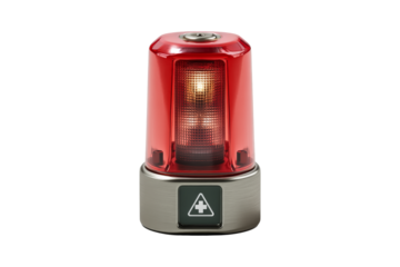 Emergency alert light studio close-up