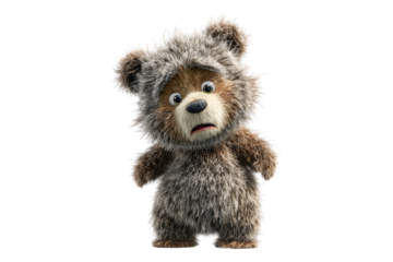 Surprise bear in whimsical animation